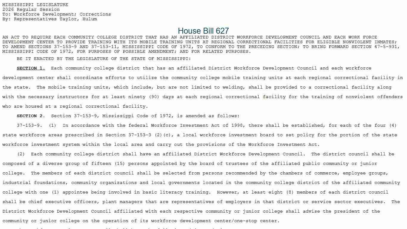 HB 627 (As Introduced) - 2026 Regular Session